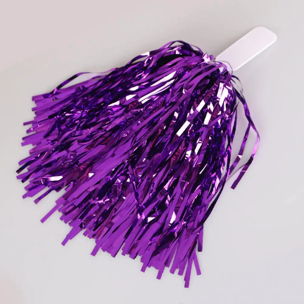 

Sports Dance Cheer Hand Flower Vibrant Foil Cheerleading Pom Poms 18pcs Colorful Hand Flowers for Cheering Squads Party Supplies