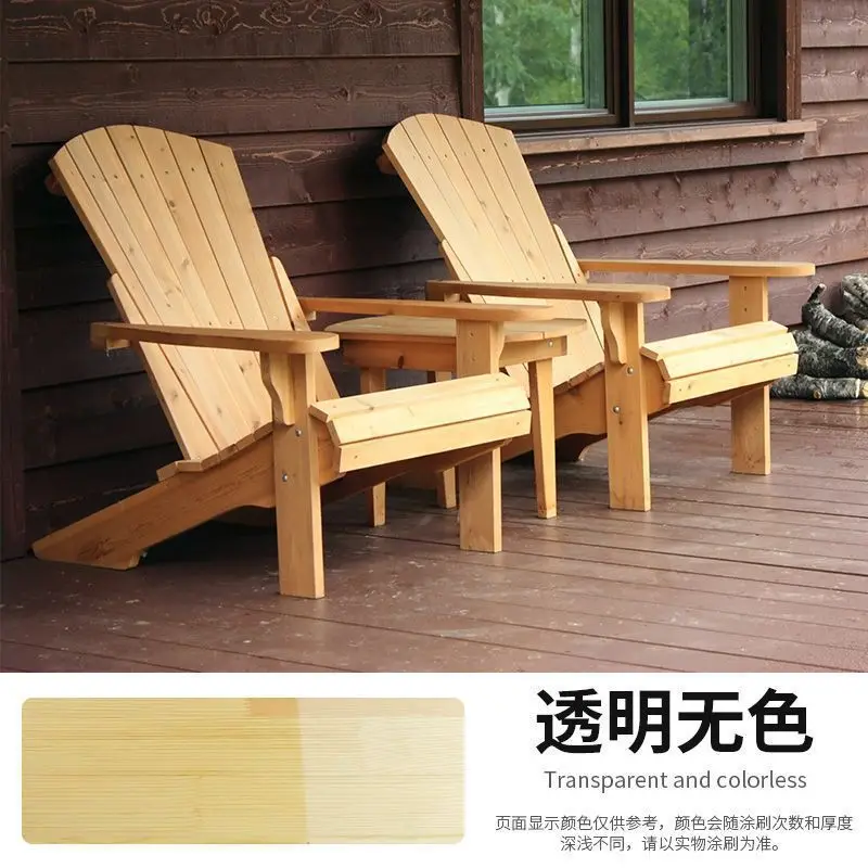 Hot Selling Drop Shipping Patio Lounger Armchair Wooden Folding Adirondack Chair Half-assembled Set of 2 Garden Chair Solid Wood