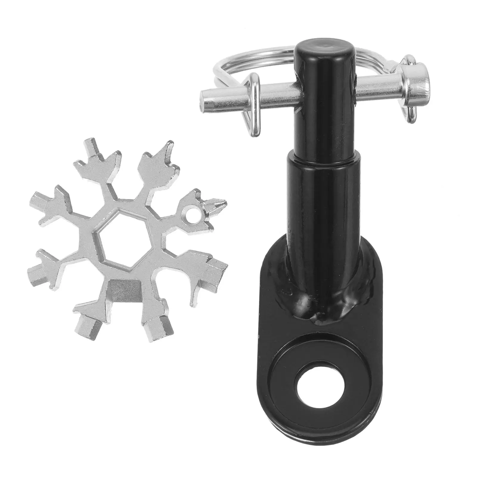 

1 set Bike Accessories Cycling Adapter Coupler Coupler Hitch Connector Attachment Iron Adapter Compatibility Stability Safety