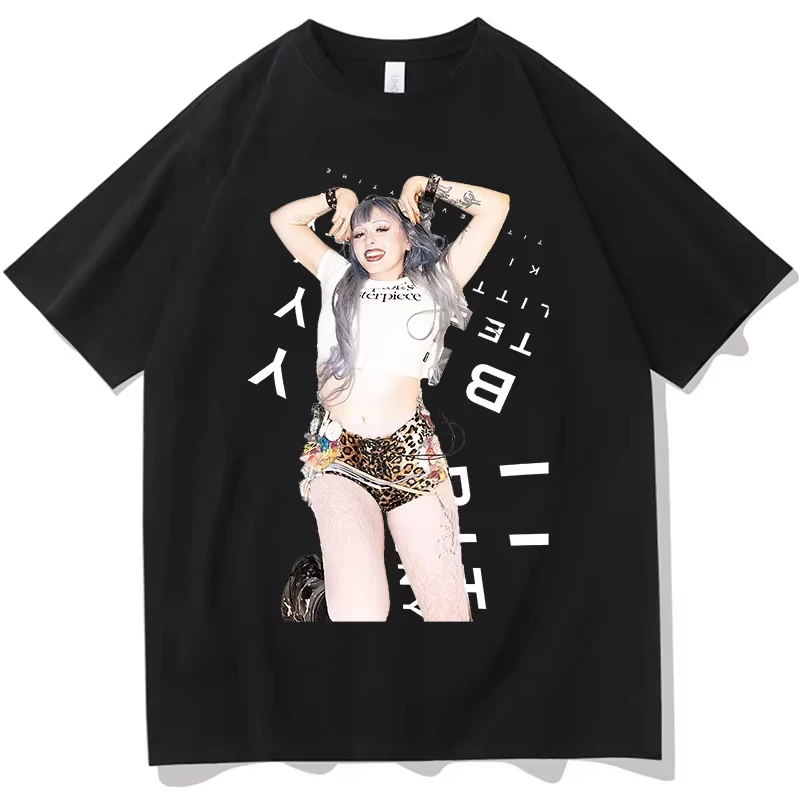 Ashnikko Itty Bitty Tour 2026, Camiseta de Verão Unissex com Estampa Gráfica, Estilo Urbano, Manga Curta, Estética, Hip Hop