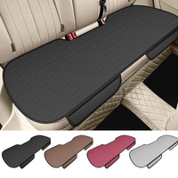 Universal Breathable Car Seat Cushion Non-slip Wear-resistant Rear Seat Cushion Solid Color Ice Silk Auto Protector Mat Pad