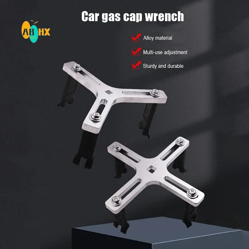 

ABHX-Car Fuel Tank Cover Disassembly Tool Gasoline Pump Wrench Universal Removal Tool Set 4-Jaw