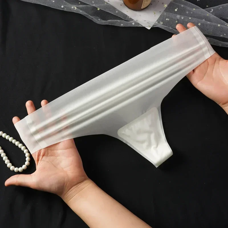 НОВОЕ летнее бесшовное нижнее белье из 3 предметов, брюки из ледяного шелка, женские ультратонкие трусы Sense, летние быстросохнущие трусики, футболки M-XL