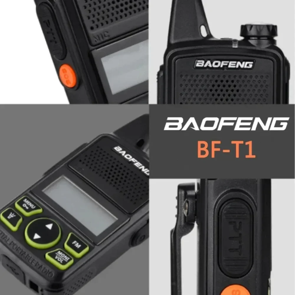 Baofeng BF-T1 MINI Walkie Talkie Kids Woki Toki USB зарядное устройство детский домофон HF трансивер переносной CB любительские радиостанции UHF передатчик