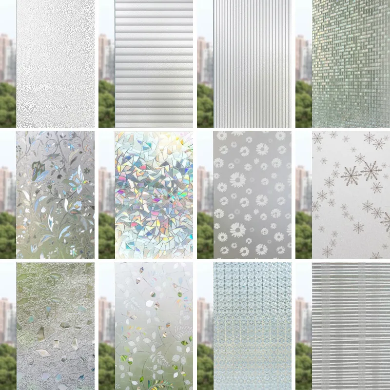 1 Stück Anti-Sichtschutz-Fensterfolie, transparent, undurchsichtig, Glasaufkleber, Sichtschutz