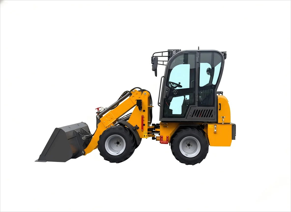 Telescopic Loader for Silage Transfer and Feed Storage Loading with Extended Boom Reach for Farm Operations
