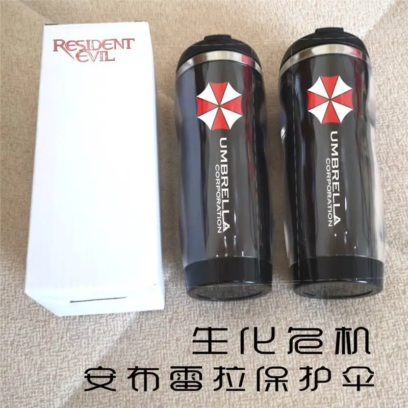 Copo de Água da Umbrella Corporation com Tema Resident Evil, Souvenir de Filme e Jogo, Coleção de Presentes, Uso Diário ao Ar Livre, 420ml