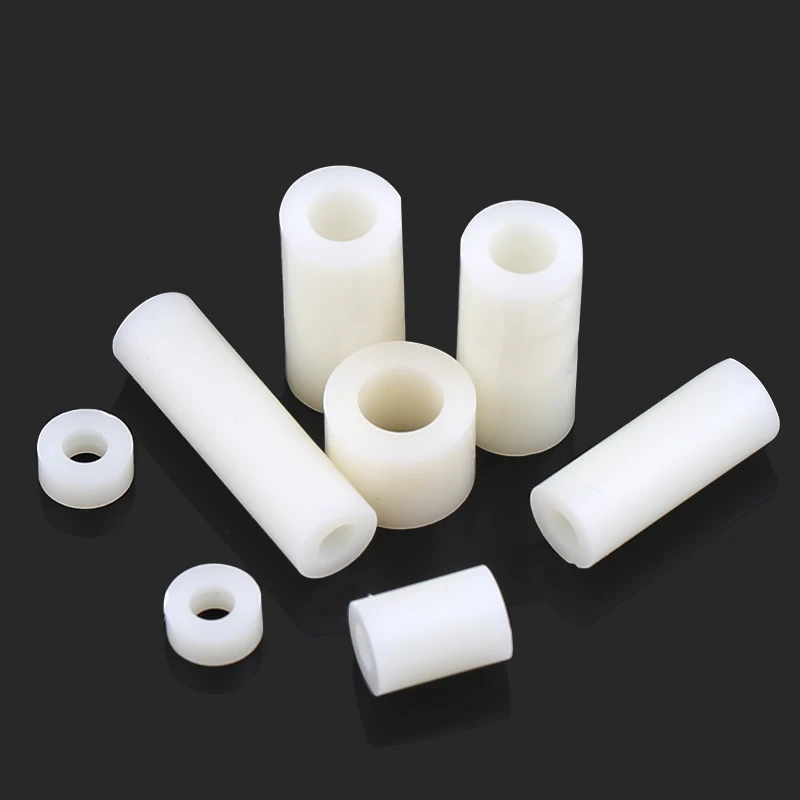 1000pcs M4 ABS Nylon Round Standoff Spacer PCB Board Column Tube Insulation Shim Washers ID=4.2mm OD=7mm Spacing Screws