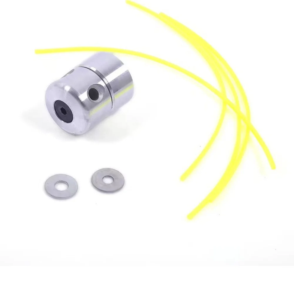Aluminum Grass Trimmer Head  For Brush Cutter Low Vibration Complete Kit With Lines Washer  Lawn Mower Grass Cutting Head Garden