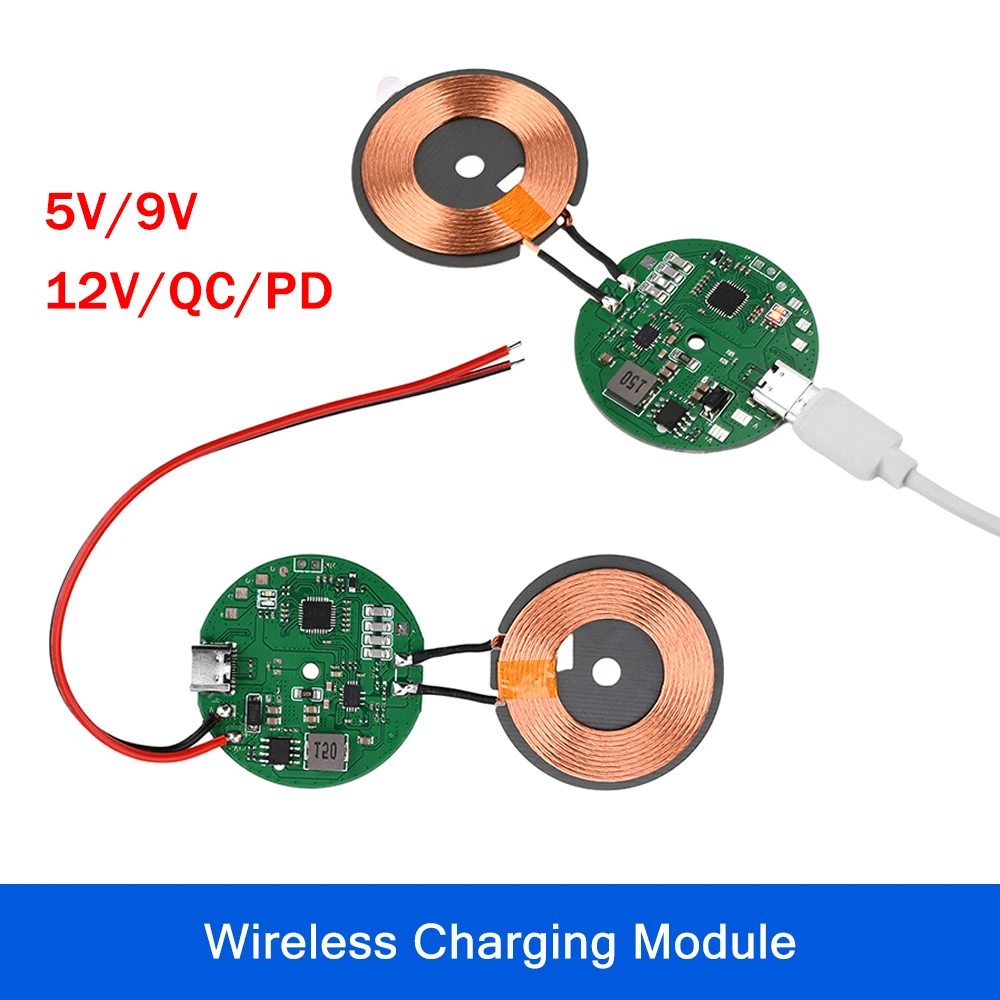 Wireless Charger Module 20W Type-C Apple Pop-Up 12V24V Mobile Phone Battery Car Wireless Charger Motherboard Pcba