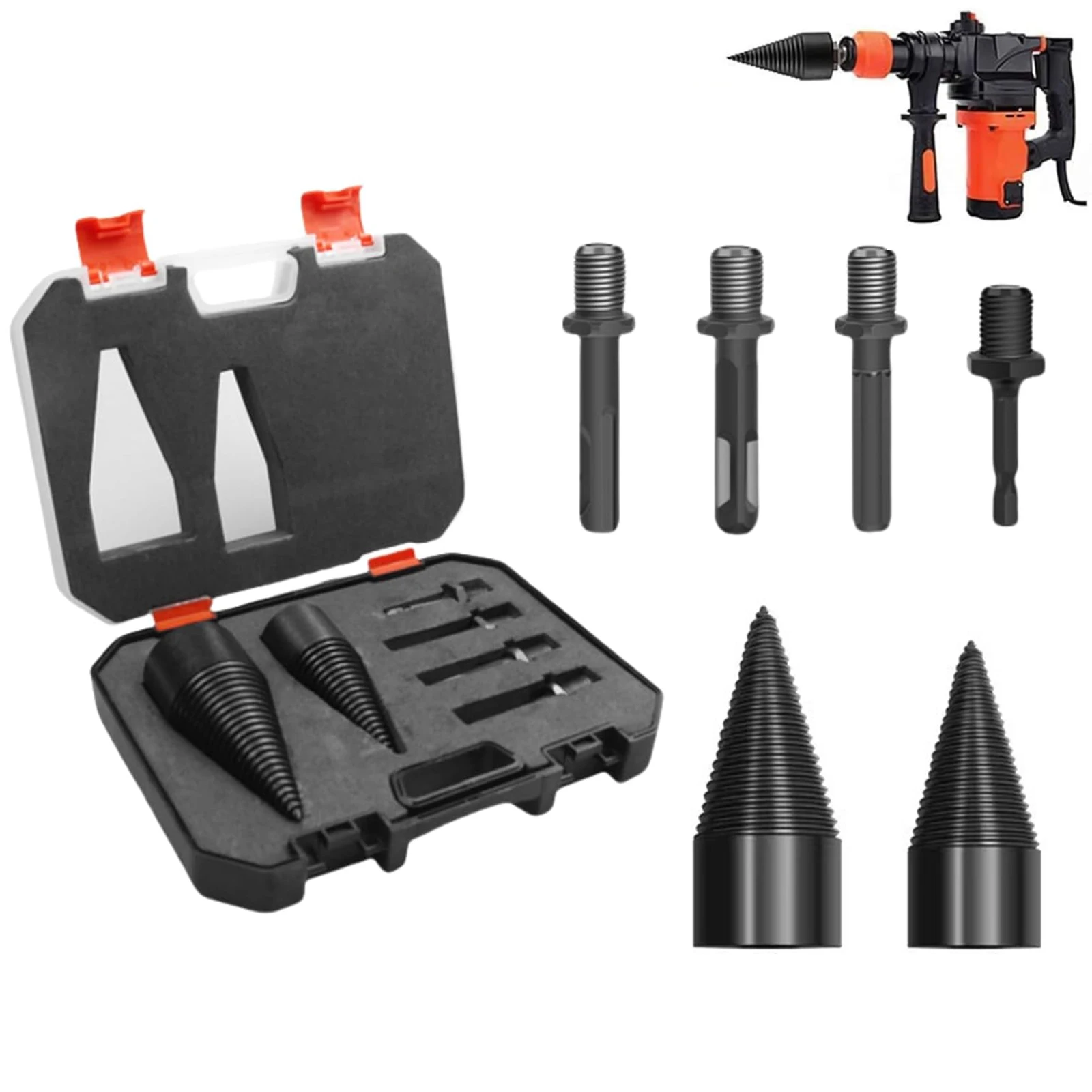 

Сверло для дров, съемное сверло для кемпинга, сверло для дровокола, конусы для дров, квадратное, круглые, шестигранные