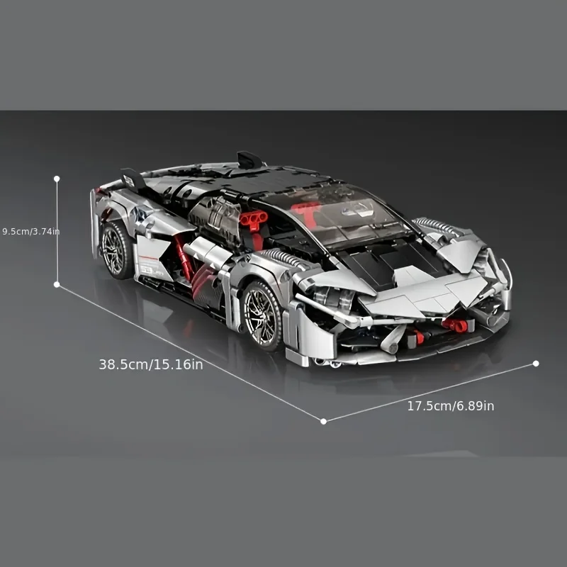 

Серебряные механические строительные блоки суперкара, предметы коллекционирования для любителей спортивных автомобилей, подарки-сюрпризы на праздник, день рождения
