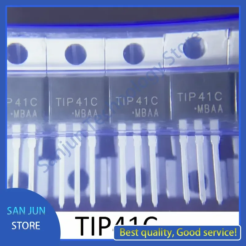 50 Pairs/LOT New Original TIP41C/TIP42C TIP41C TIP42C TO-220 TRANS TIP41 NPN TIP42 PNP 6A 100V Power Transistor