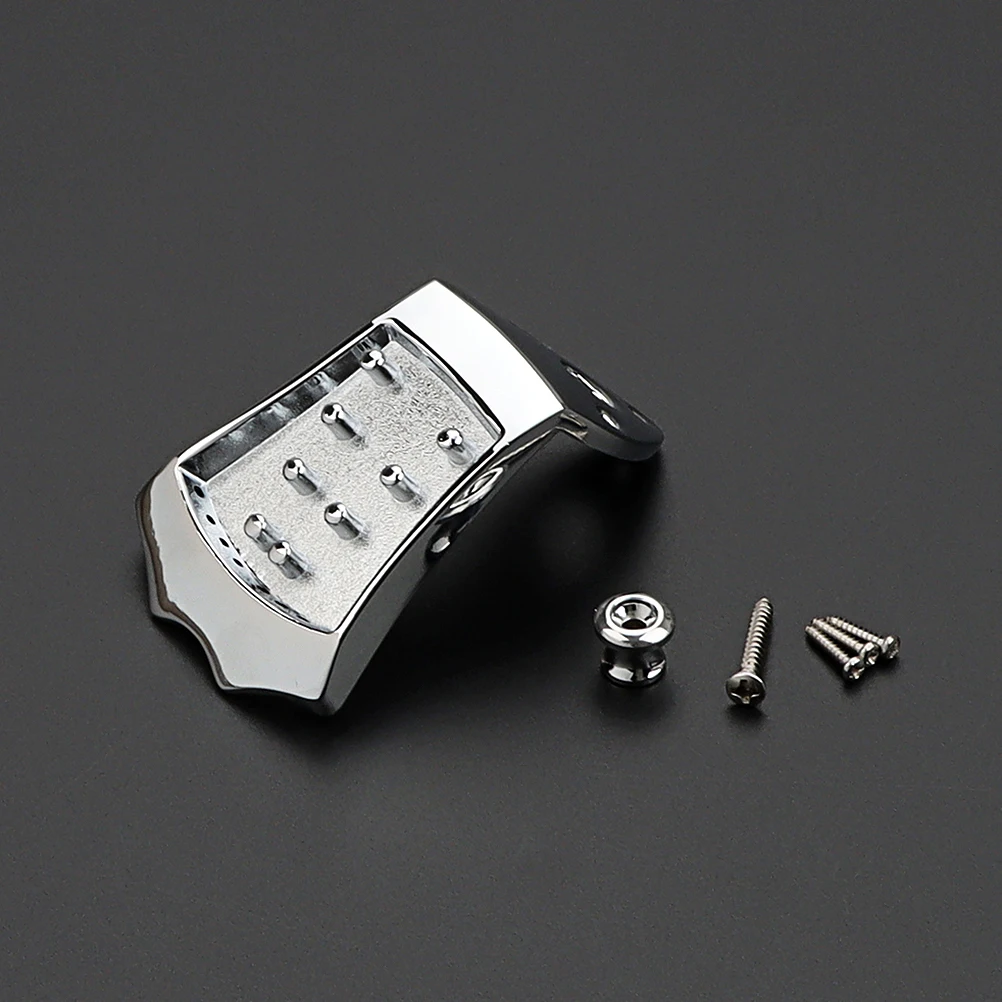 

8 String Bridge Easy Install Mandolin Tailpiece Instrument Parts Accessories Hardware Supply Metal Heavy-duty Replacement