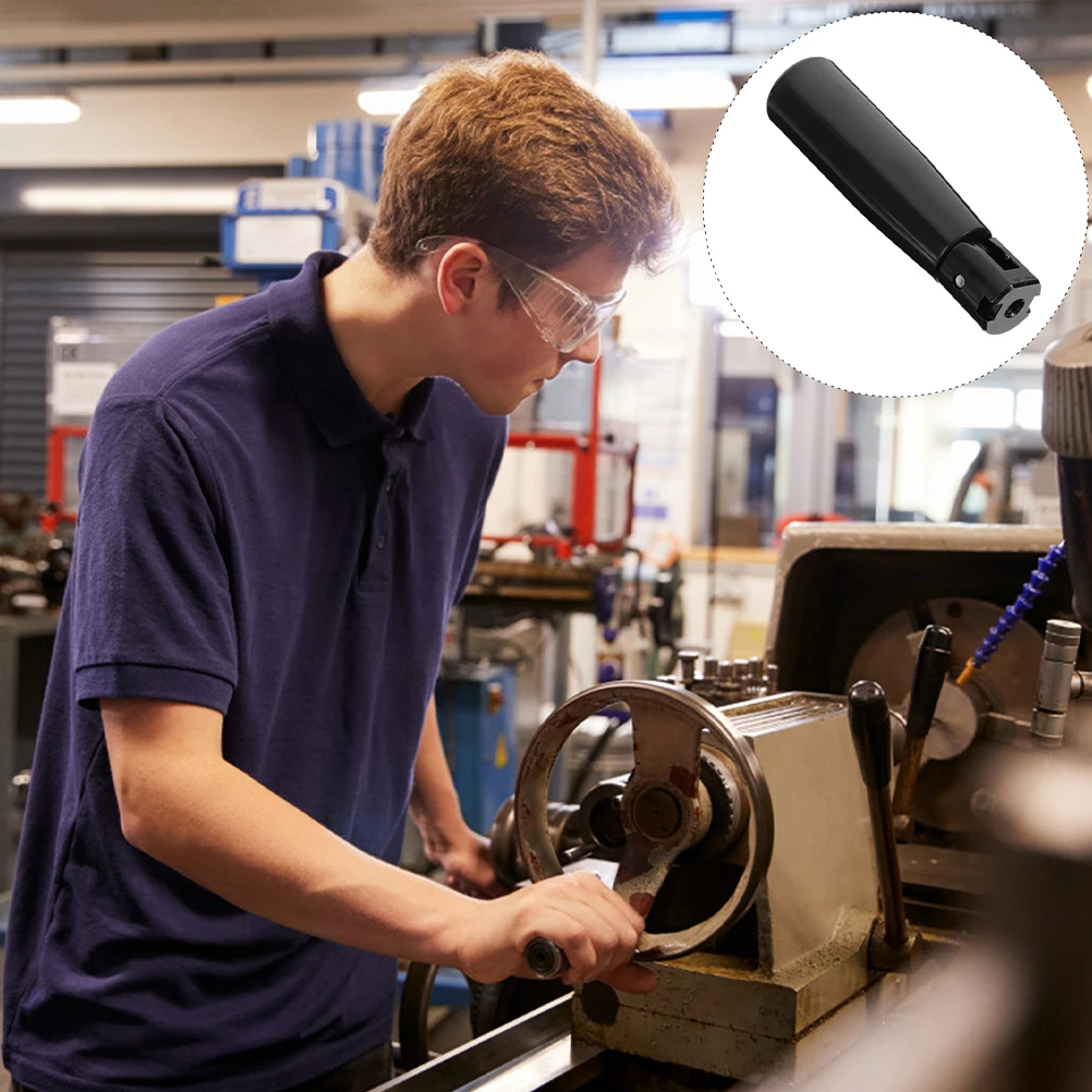 

Foldable Machine Handle Column Shape Rotating Grip Crank Hinge Nylon Replacement for Lathe Tool Handwheel Wrench