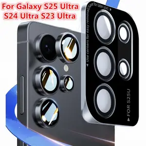 Bilashmart Samsung Galaxy S26 Ultra S26 Plus S25 Ultra Camera Lens Protector Tempered Glass Camera Cover Screen Protector Metal Scratch