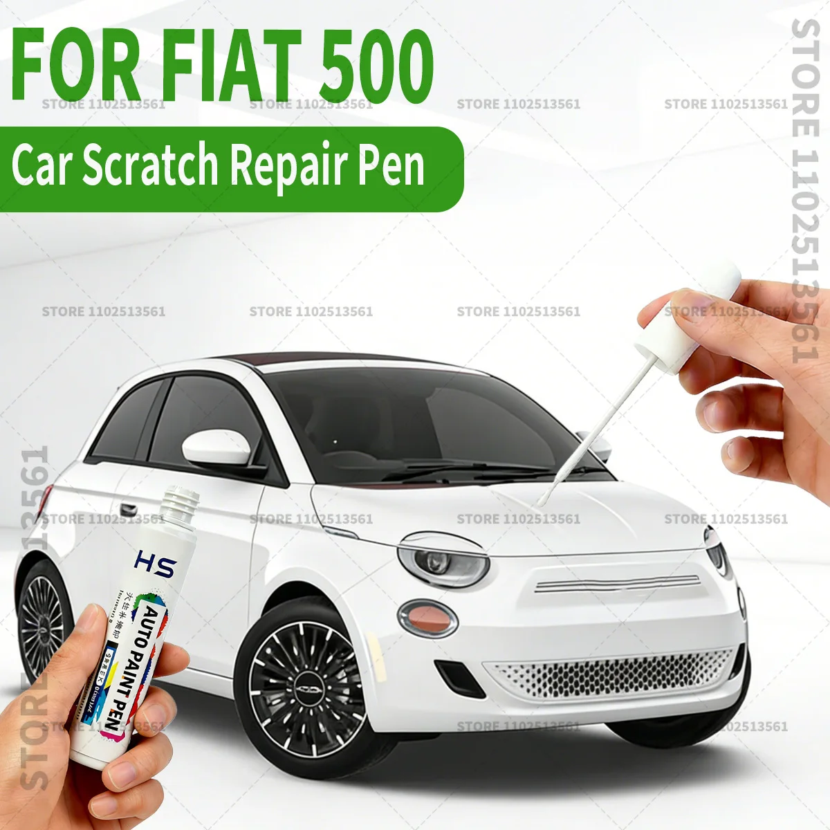 

Ручка-корректор для удаления царапин и ремонта краски для Fiat 500: черный, ярко-красный KRA, белый KWH, элегантный серебристый KAJ, желто-оранжевый, красный Pleasure Red