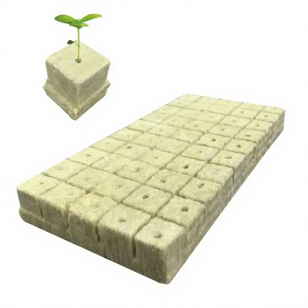 

50Pcs Planting Cubes,Professional Soilless Cultivation Cubes,Absorbent Breathable Grow Sponges