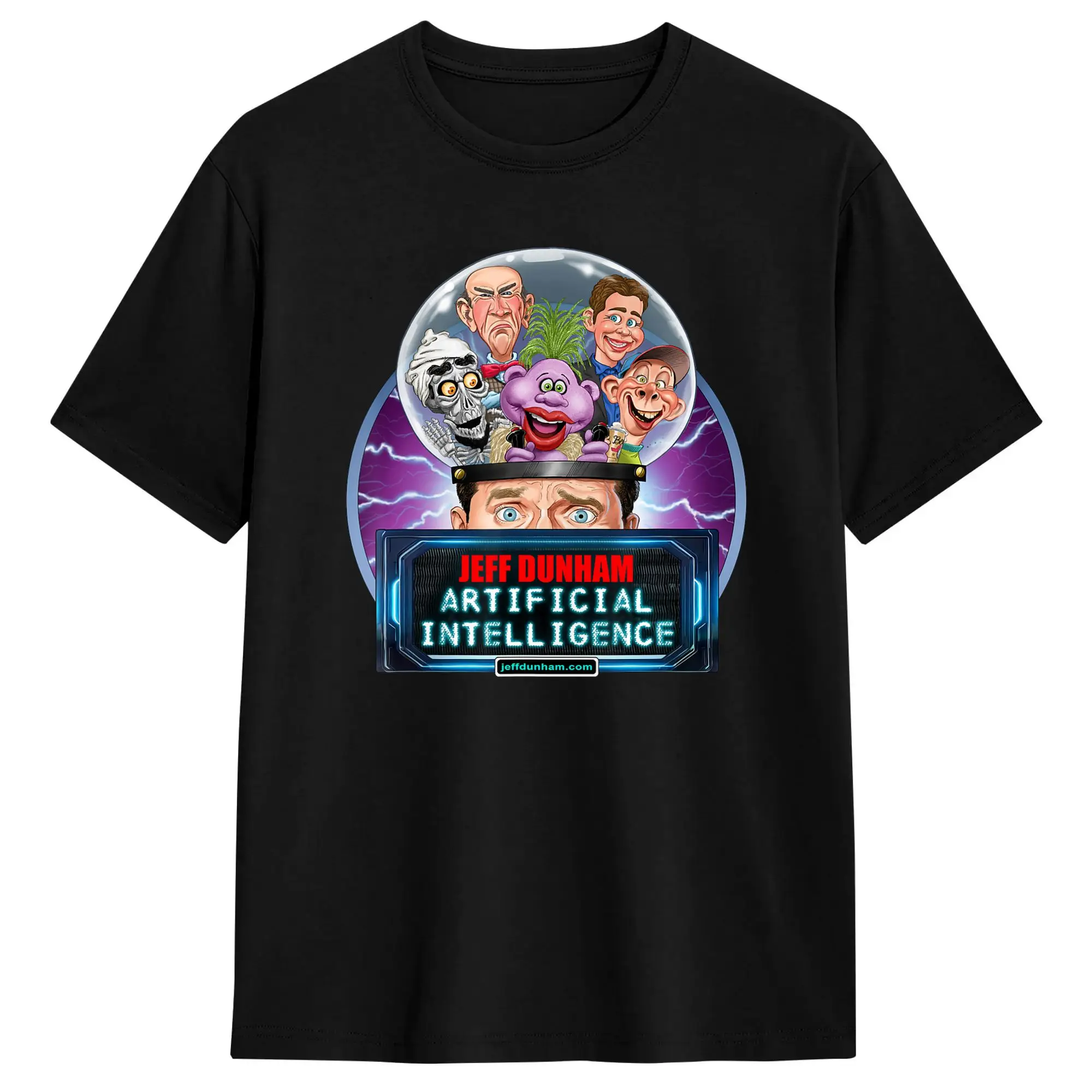 Jeff Dunham T-Shirt Summer  Fashion T Shirts Cotton O Neck Oversize Clothes Short Sleeve Streetwear Tshirt