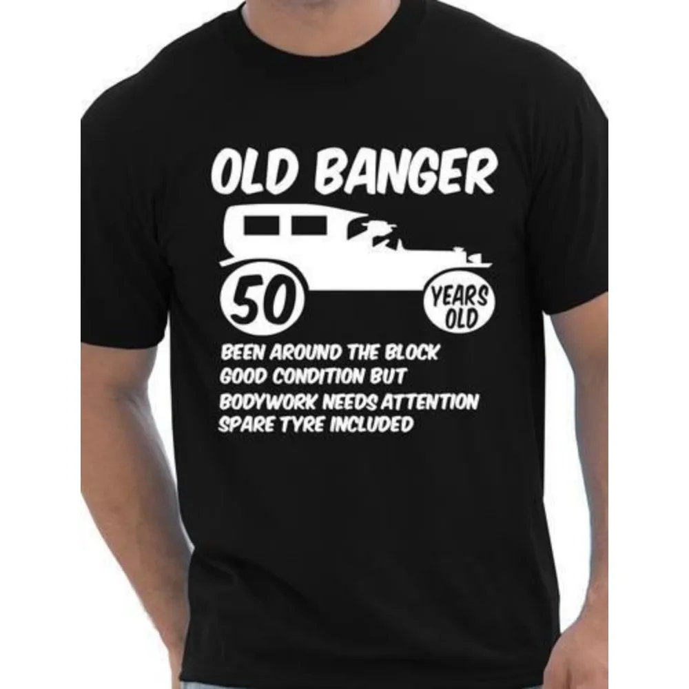 Born in 1974 Retro Limited Edition T Shirt 50th Fifty Mens Funny Age 50 Birthday Cotton T-Shirt Old Banger! European Size XS-3XL