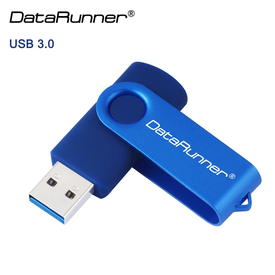 Datarunner-USB 3.0フラッシュドライブ,回転デザイン,16GB 32GB 64GB 128GB 256GB,3.0 GB,ペンドライブ,uドライブ