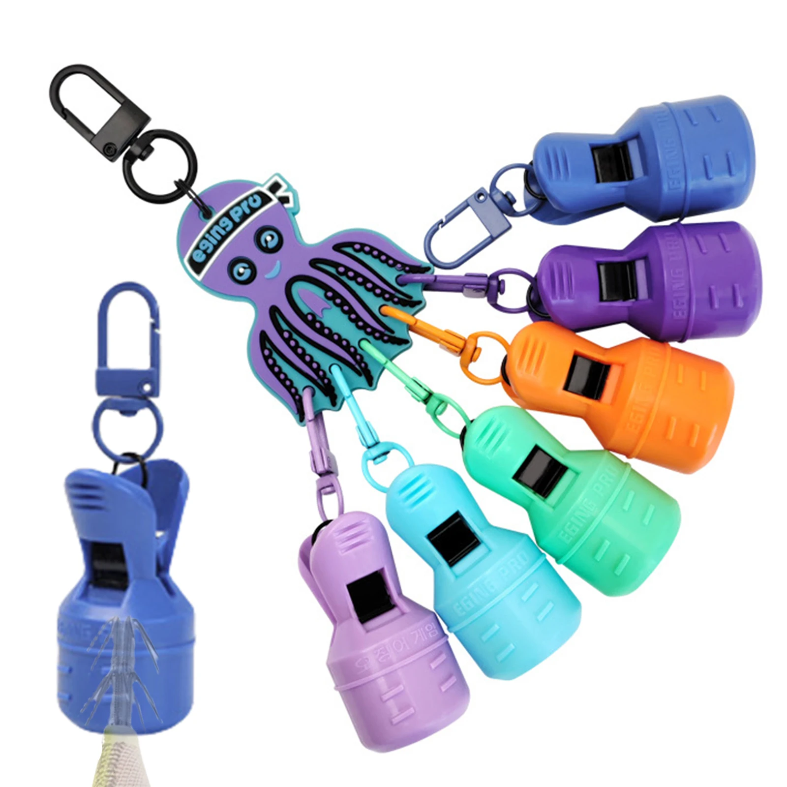 

Защитные чехлы для крючков для осьминогов Webfoot, 6 шт., для джиг-приманок, рыболовные снасти