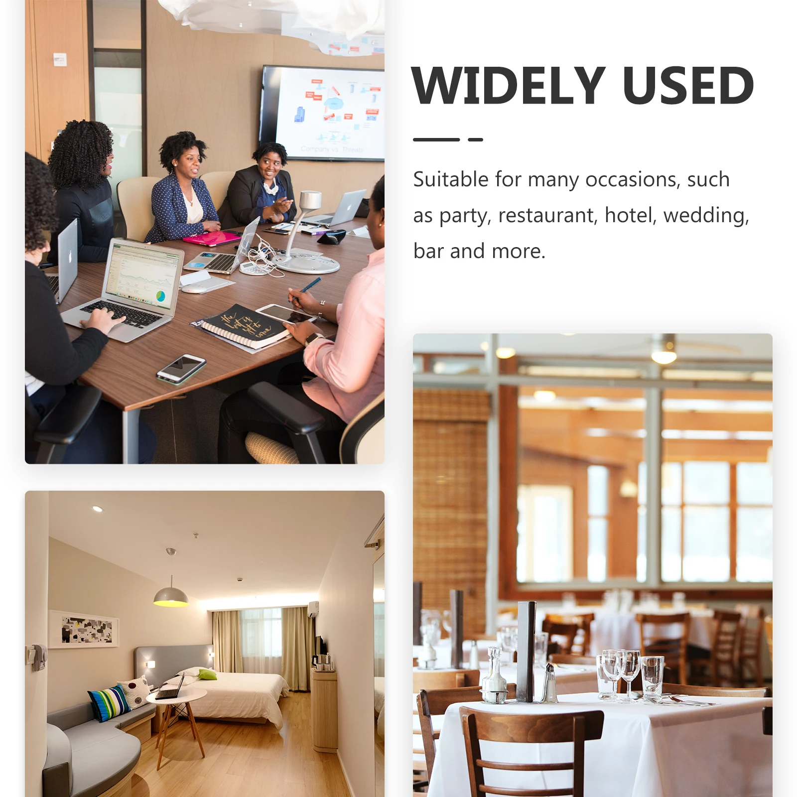 

No Smoking Sign Wall Sticker Durable ABS Restaurant Hotel Office Party Wedding No Smoking Reminding Sign Non-Smoking Signs