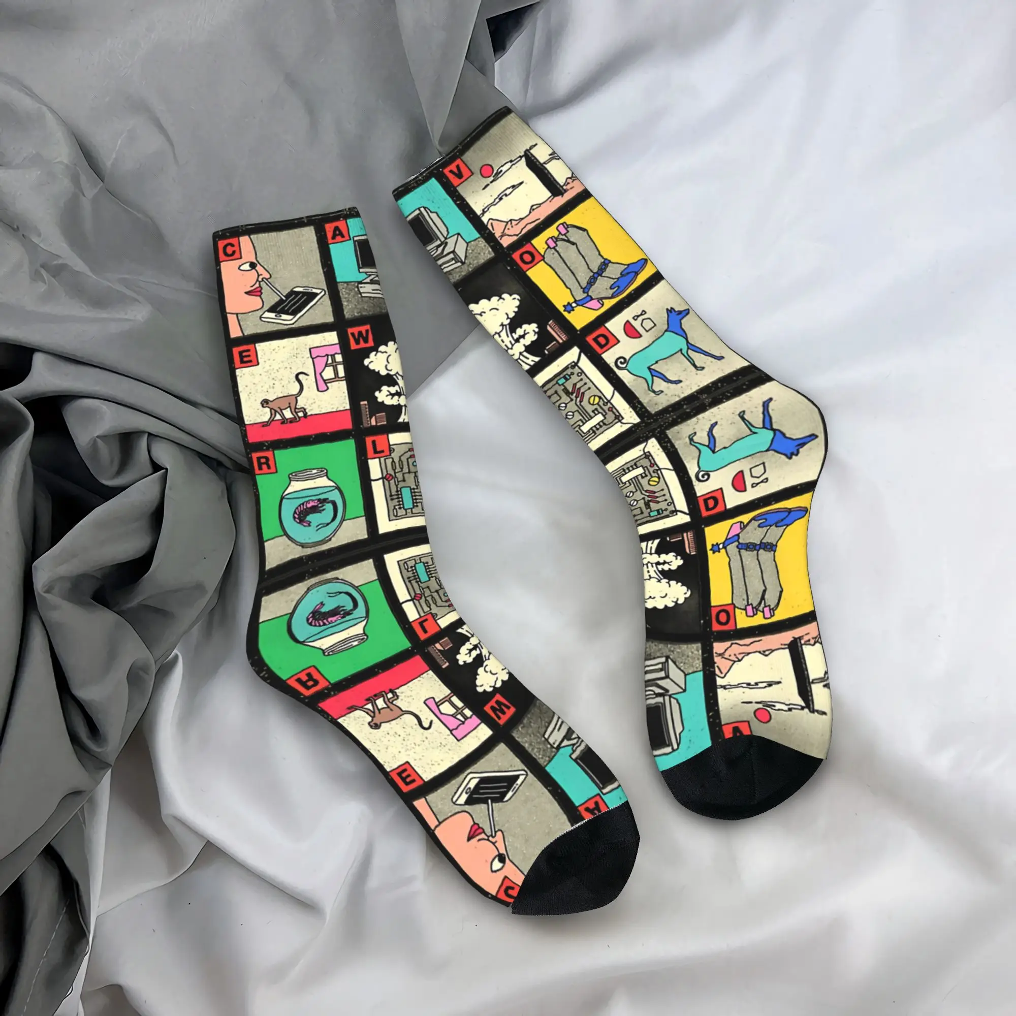 Viagra Boys Band Punk Music Socks  Fashion Stockings Winter Anti-Slip Couple Socks Comfortable Graphic Running Socks
