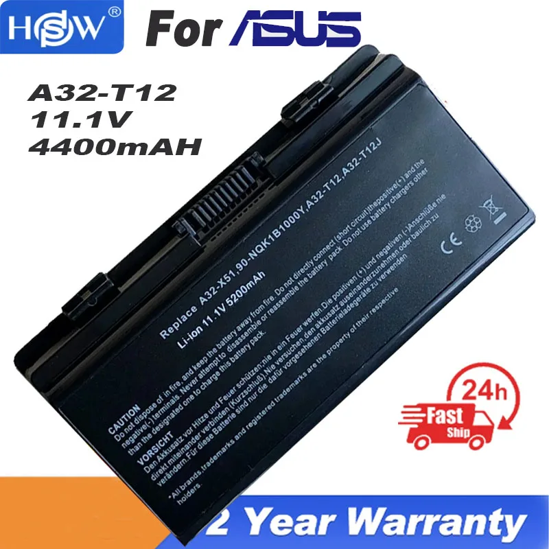 11,1 V Аккумулятор для ноутбука Asus A31-T12 A32-T12 T12 T12C T12Fg T12Jg X51H X51L X51R X51RL X58 X58C X58L X58Le a32 x51