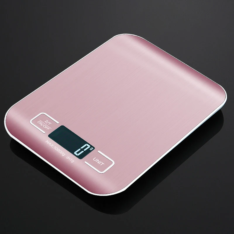 5kg/10kg Digital Kitchen Scale LCD Display Stainless Steel Electronic Scales Home Jewelry Food Snacks Weighing Baking Tools