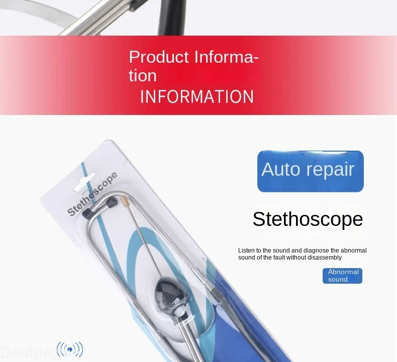 1 Stück Auto-Zylinder-Stethoskop, Mechaniker-Stethoskop für Motorblock-Diagnose, Kfz-Motor-Hörgerät zur Fahrzeugdiagnose – Detail 9