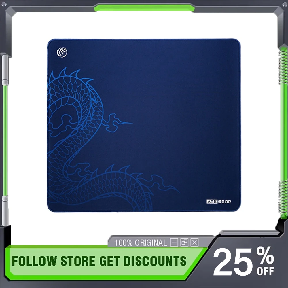 

Коврик для мыши ATK x LEVIATAN Co Branded, очень большой, для рабочего стола, Xsoft, для киберспорта/офиса, 490x420x4.5мм