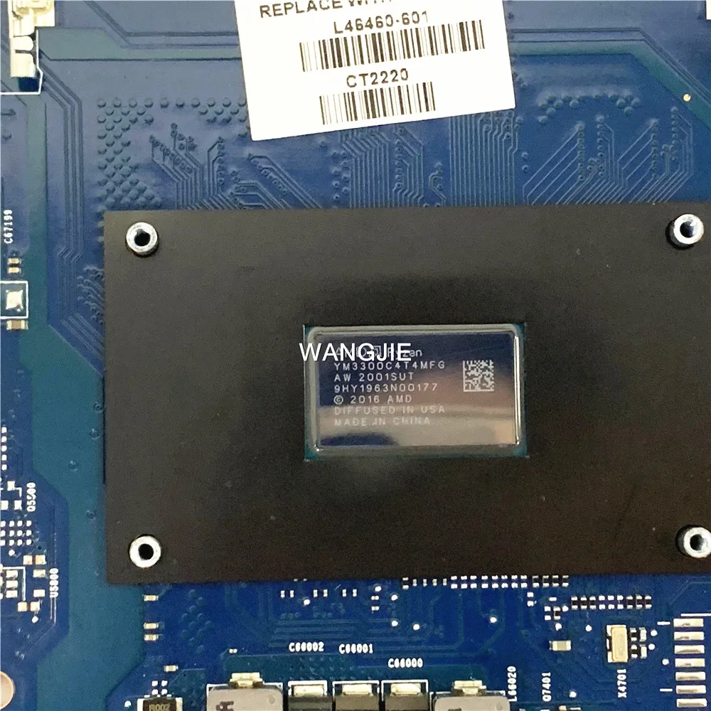 HP Pavilion Notebook用マザーボード,6050a3056601,cpu uma,100% 動作,17-Ca,17z-Ca,L46460-601, L46460-001, R3-3300