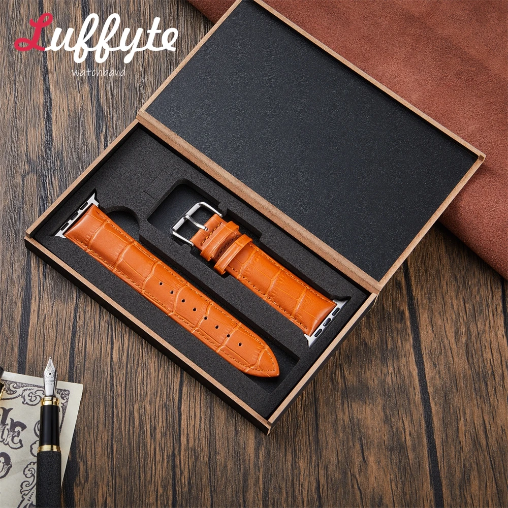 Cinturino modello bambù per Apple Watch 38/40/41/42/46/49/44/45mm per Iwatch 10 9 8 7 6 5 4 3 2 1 Viene fornito con confezione regalo