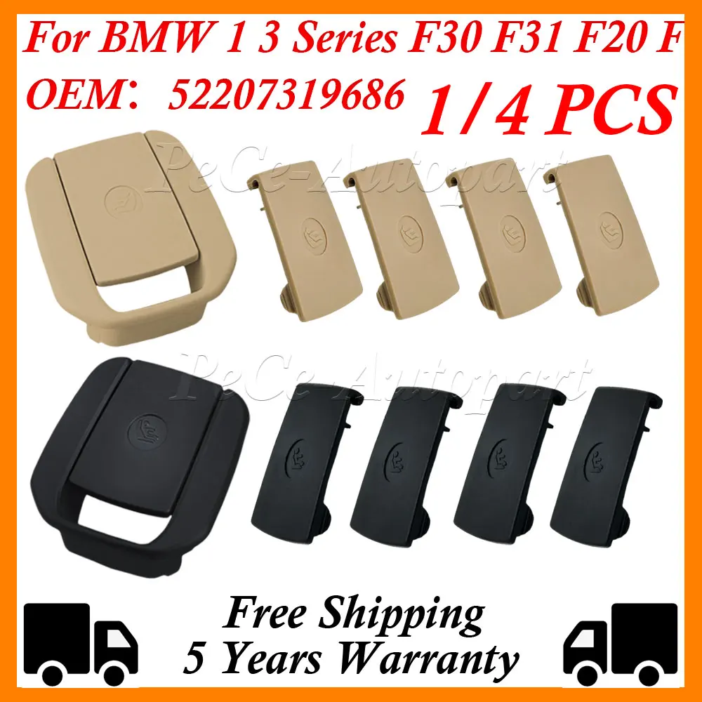 Rear Child Seat Anchor Safety ISOFIX Cover 52207319686 For BMW 1 2 3 X1 Series F20 F21 F22 F30 F31 F35 E84 E87 E90