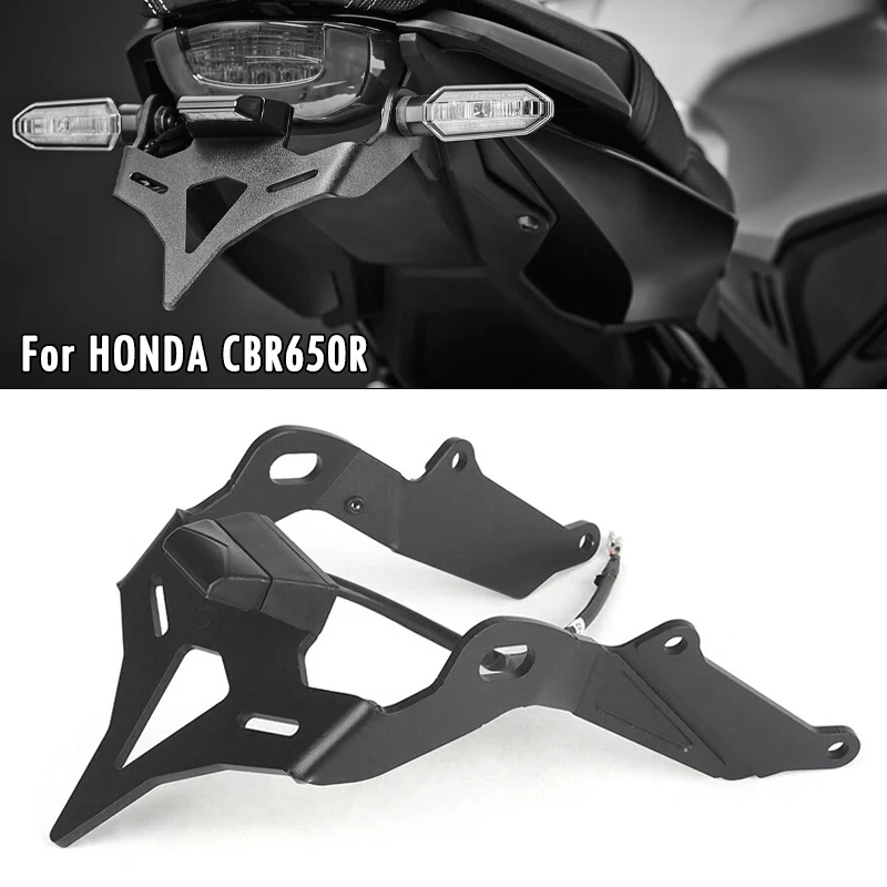 

Для HONDA CB CBR 650R 2024 CB650R CBR650R 21-25 держатель номерного знака мотоцикла Fender Eliminator задний короткий хвост аккуратный кронштейн