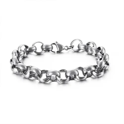 Original Color Titanium Steel Stainless Bracelet for Men Hand Large O Chain Link Orignal Hip Hop Style Fashion Jewelry