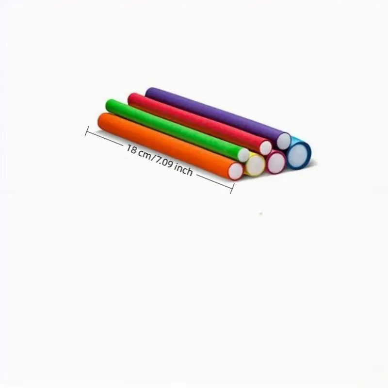 42Pcs No Heat Twist Rollers Flexible Foam Hair Curling Rods Soft Bendable Hair Curlers DIY Salon Home Hair Styling Tools