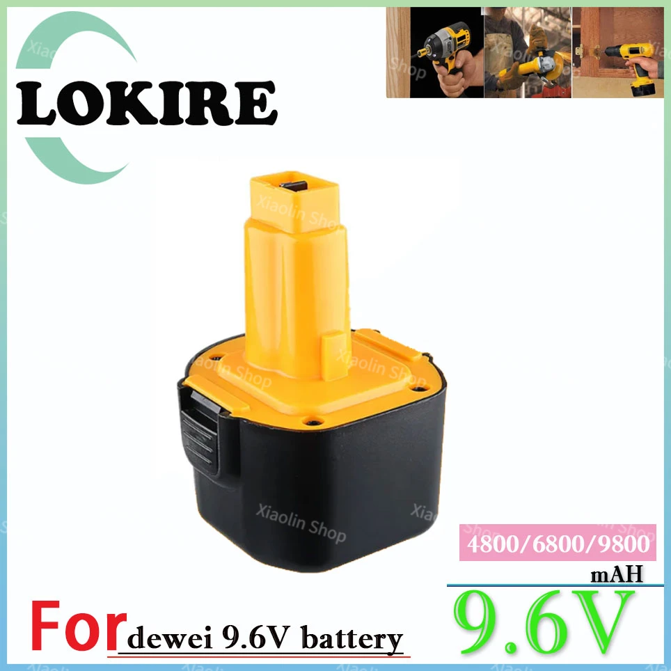 9.6V 6.8Ah Ni-MH Battery for dewei DE9036 DE9061 DE9062 DW9060 DW9061 DW9062 EZWA 29 DW050 DW909K DW909 DW902