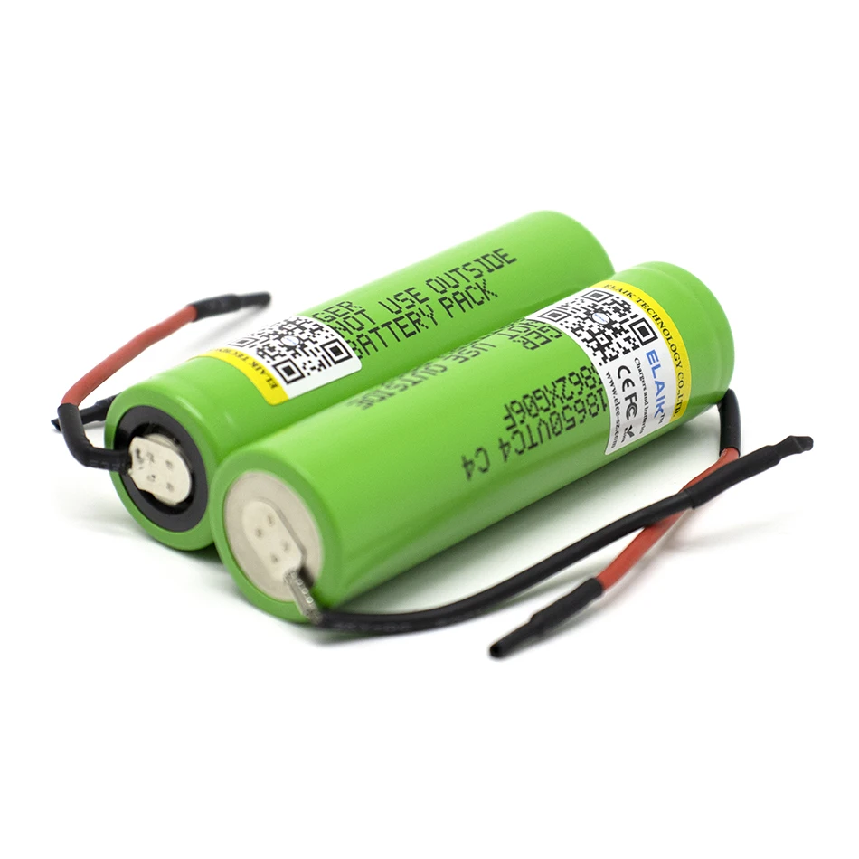 2PCS ELAIK 18650 VTC4 2100mAh 18650 3,6 V lithium-batterie elektrische fahrzeug lade elektronische zigarette für + DIY Linie