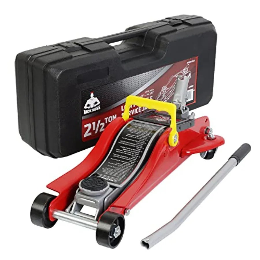 

Floor Jack 2.5 Ton 5500 LBs Hydraulic Low Profile Trolley Car Jack with Portable Storage Case Lifting Range 3.5" to 14" Fit Use