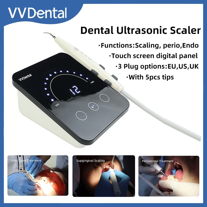 VVDental Ultrasonic Scaler Machine Removal  Remove Dental Plaque And Calculus Oral Hygiene Cleaning Teeth Whitening Instruments