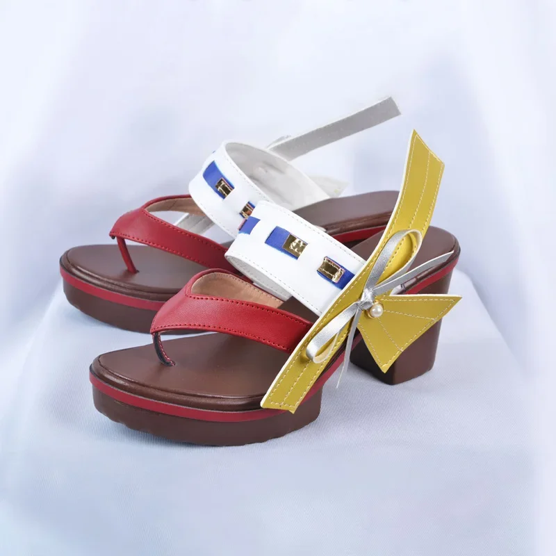 Aboutcos รองเท้าอนิเมะเกม genshin impact VENTI yae Miko hutao nahida chongyun layla COSPLAY genshin รองเท้ายุโรปขนาด35-43