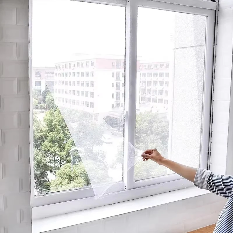 DIY Window Mosquito Net Self-adhesive Indoor Anti-insect Fly Screen Window Net Protections Mesh Mosquito-proof Screen Window