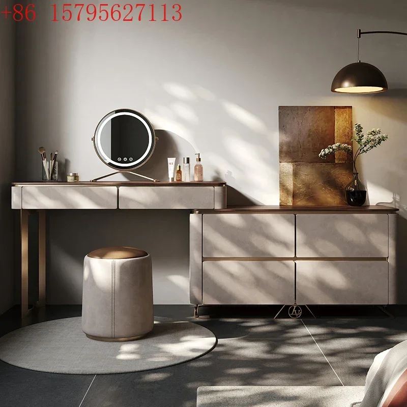 4drawers makeup desk Dressing table mirror stool Hairstyles Bedroom Comfortable vanity desk storage coiffeuse furniture home