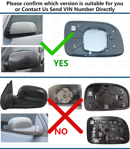 Imagen 2 del producto Espejo retrovisor lateral izquierdo y derecho para Hyundai Santa Fe 2006 2007 2008 2009 con piezas de espejo retrovisor lateral calefactable/coche 87611/21-2B000