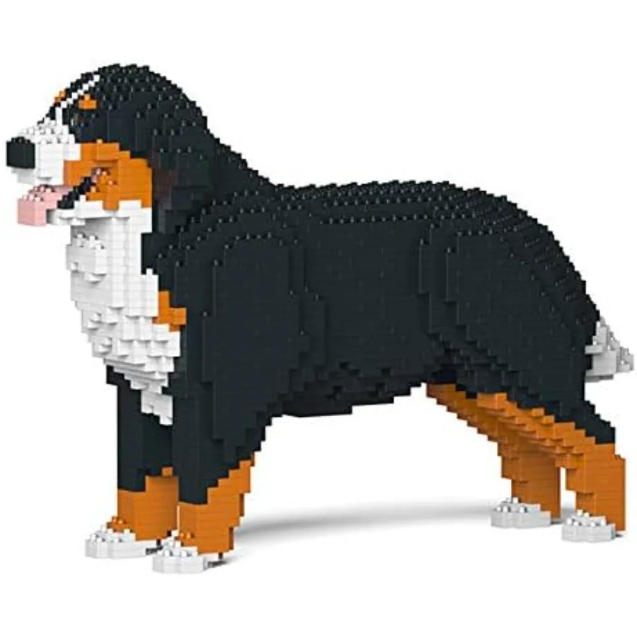 

JEKCA Bernese Mountain Dog 02S Plastic Building Blocks for Dogs Ideal for Ages 14+ Interactive Pet Toy for Mental Stimulation a