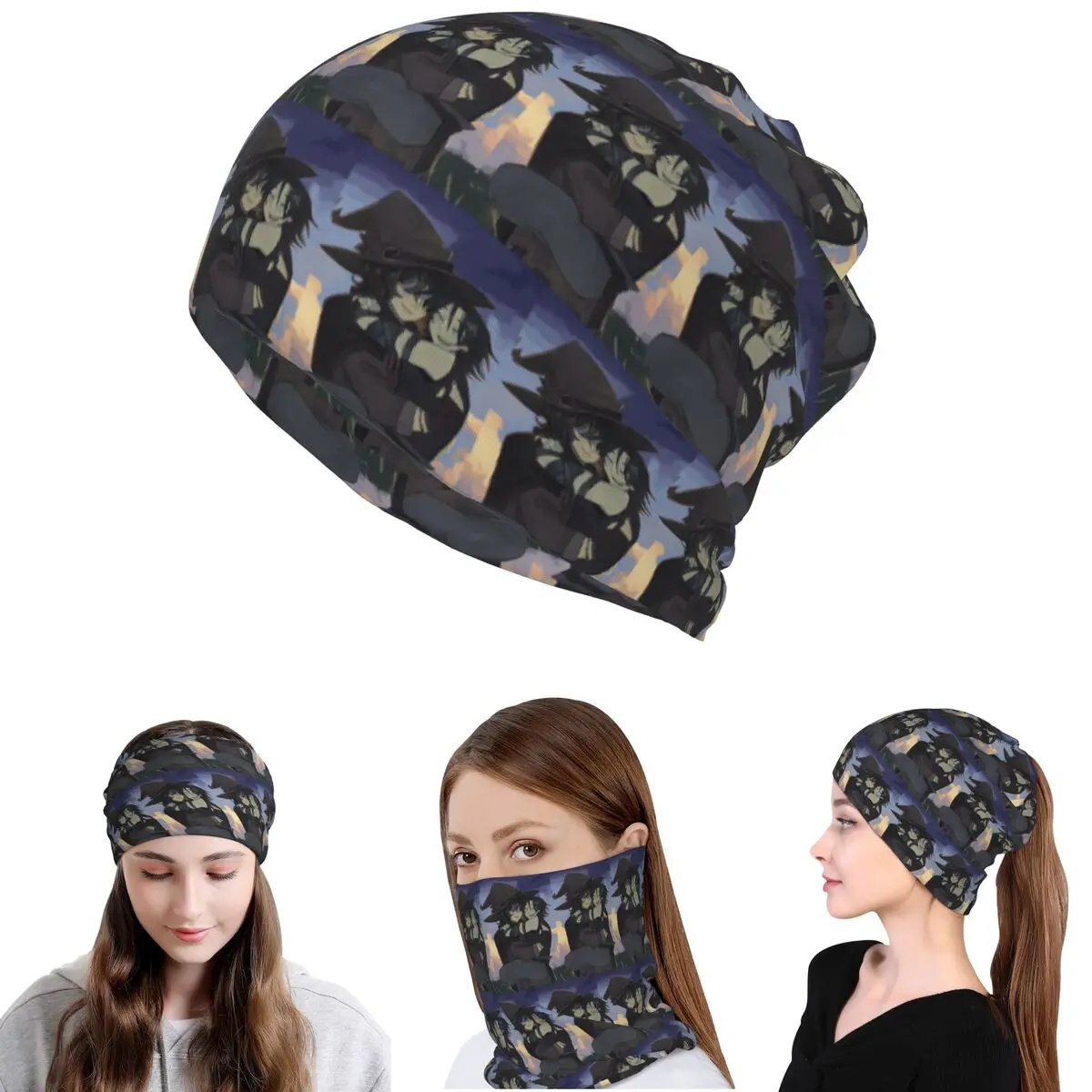 

Azuretime Anime Azure Two Time Forsaken Bandana Neck Cover Wrap Mask Scarf Multi-use Cycling Scarf Beanies Hat Unisex Washable
