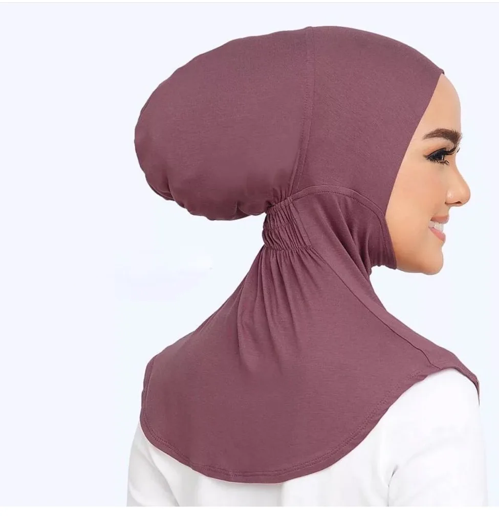 Soft Cotton Full Cover Muslim Under Scarf Cap Soild Color Inner Caps Women Under Hijab Hat Turbante Mujer Musulman