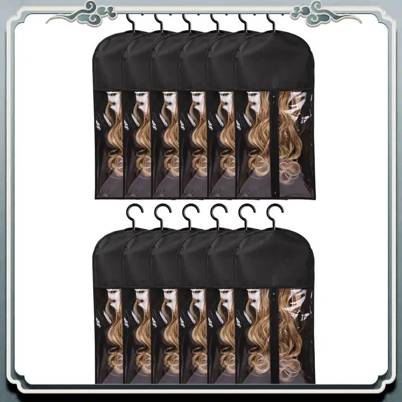

Durable Hair Extension Holder Storage With Hanger Hair Extension Storage Wig Storage 12PCS